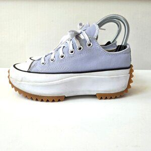 Converse Shoes Womens 6 Serene Sapphire Blue Run Star Hike Platform Sneakers